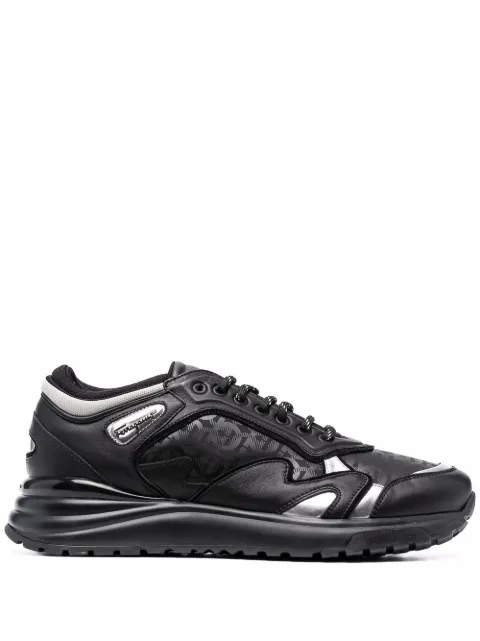 Ferragamo Gancini Rainbow low-top sneakers Black 748830