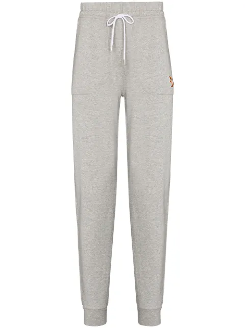 Maison Kitsuné Chillax Fox tapered track pants Grey IU01308KM0001