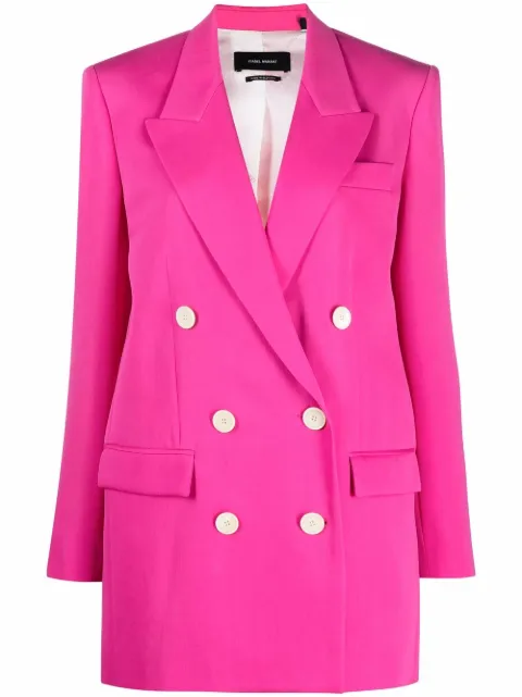 ISABEL MARANT double breasted blazer Pink VE165321H022I
