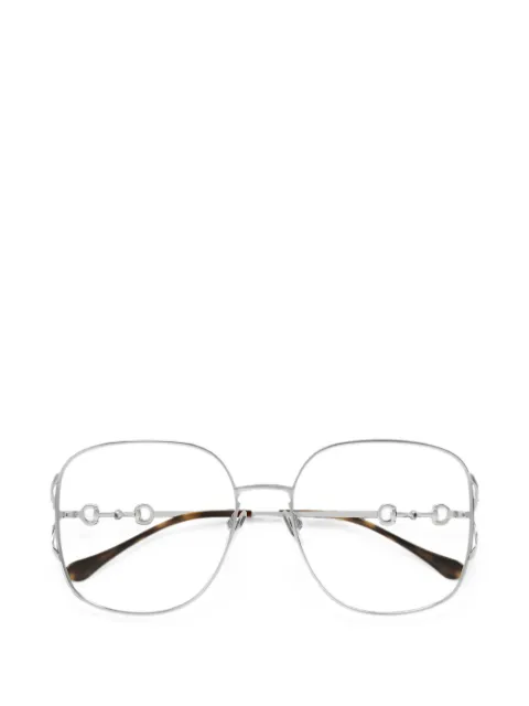 Gucci Eyewear oversized-frame glasses Silver GG1019O
