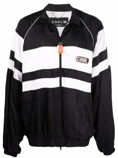 COOL T.M monogram logo-print zip jacket Black 1PT2008A21412