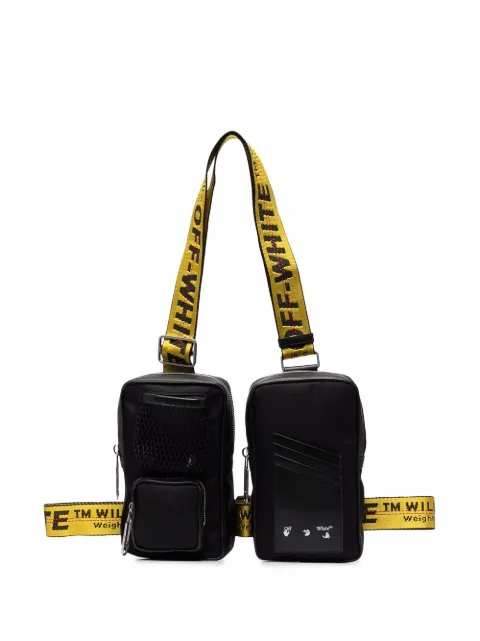 Off-White double pouch shoulder bag Black OMNQ024F21FAB0011000
