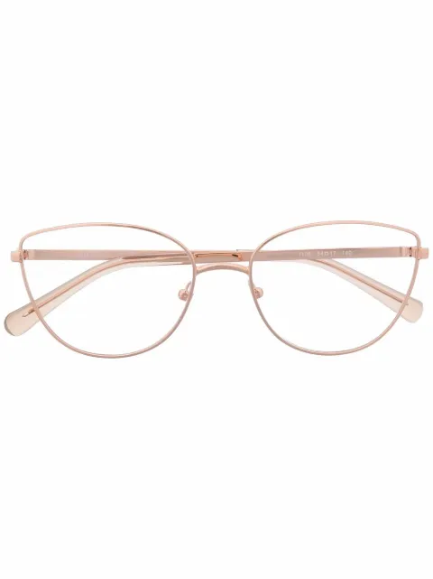 Michael Kors logo square-frame glasses Gold MK3030