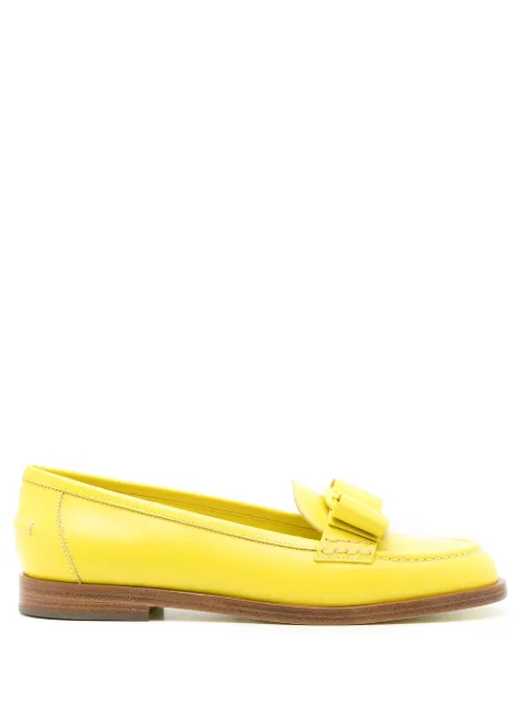 Ferragamo Viva bow loafers Yellow 750596
