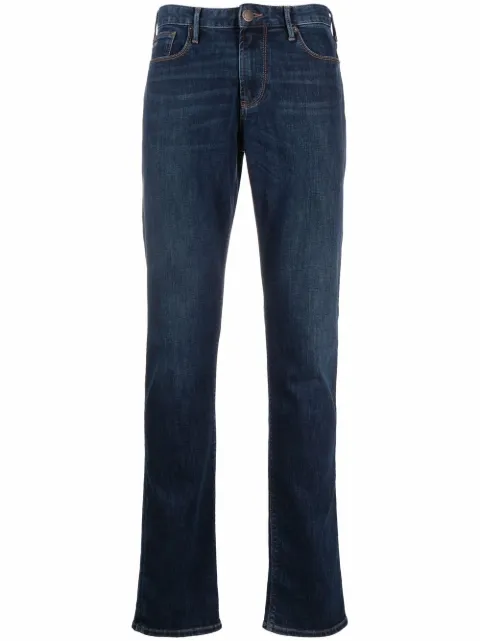 Emporio Armani mid-rise straight leg jeans Blue 8N1J061G0LZ