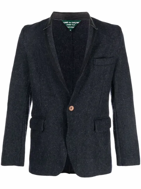 Comme Des Garçons Pre-Owned 2000s pre-owned fitted blazer Blue CODE450