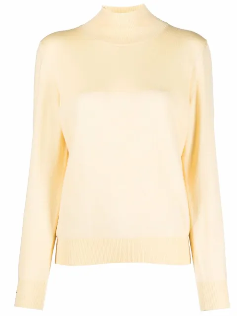 Peserico high-neck wool jumper Yellow S99191F12K9770A