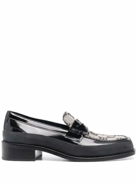 MISBHV jacquard monogram loafers Black 121BW205