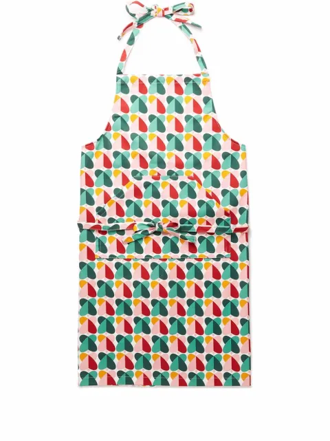La DoubleJ all-over graphic print apron Green APR0001COT018FAR0006