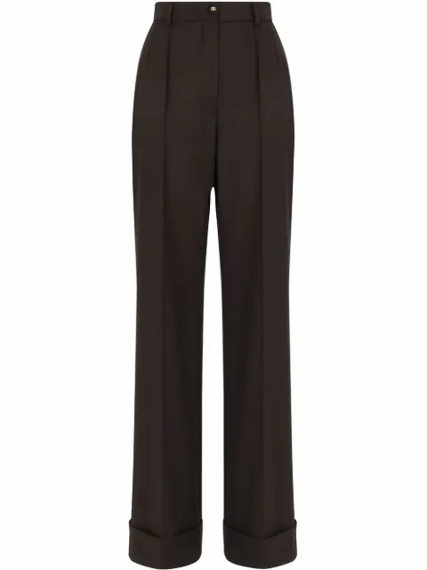 Dolce & Gabbana wool palazzo trousers Black FTBM0TFUBAJ