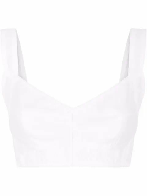 Dolce & Gabbana corset crop top White F7Y28TG9921