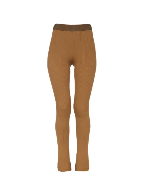 Baum Und Pferdgarten ribbed split-hem leggings Brown 21967CAMIA