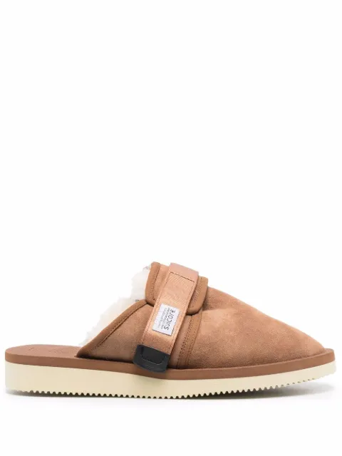 Suicoke fur lining slippers Brown OG072M2ABD
