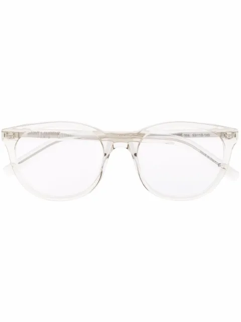 Saint Laurent Eyewear round frame glasses Neutrals SL471