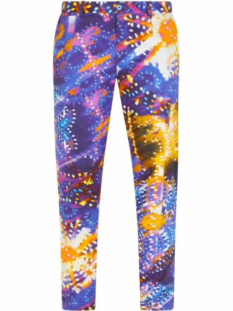 Dolce & Gabbana luminaire-print tailored trousers Blue GWZTETFSEHQ