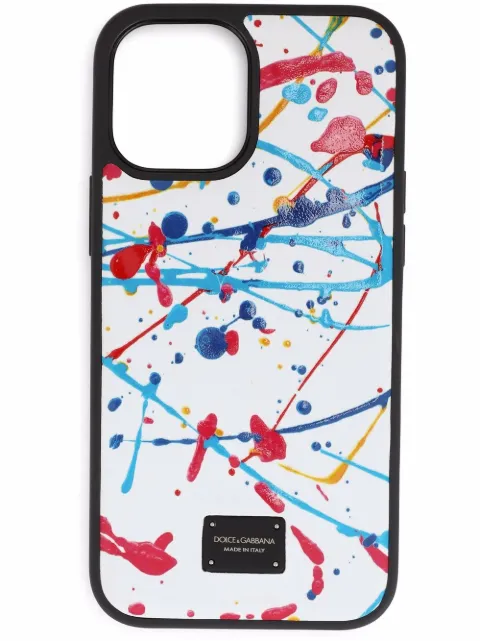Dolce & Gabbana abstract print iPhone case White BP3136AQ276