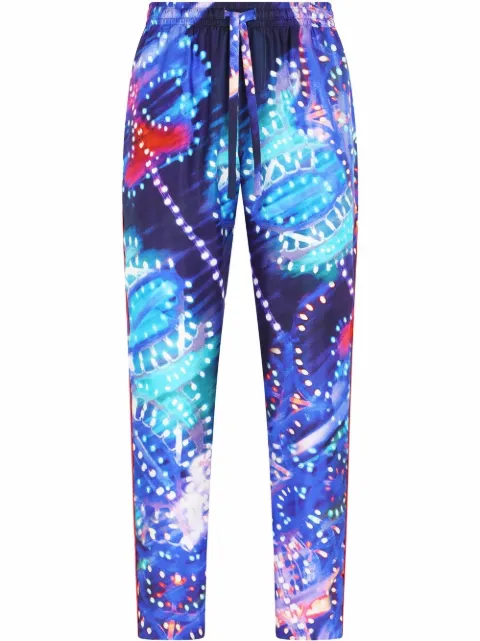 Dolce & Gabbana luminaire-print silk pajama trousers Blue GYBOHTIS1LL