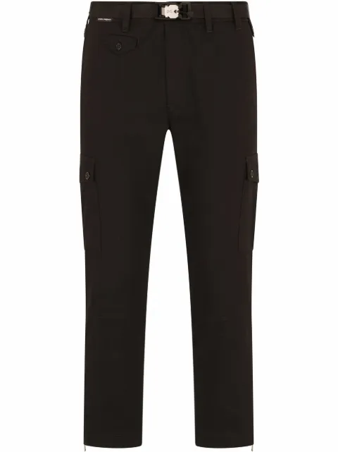 Dolce & Gabbana cropped cargo trousers Black GYA8ETGEY93