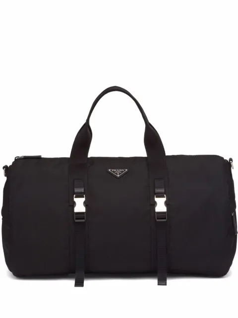 Prada triangle-logo duffle bag Black 2VC015VMON2DMG