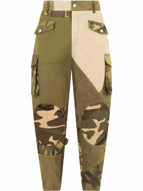 Dolce & Gabbana camouflage-print cargo trousers Green GV52HTGEY44