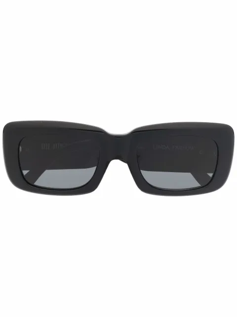 Linda Farrow x The Attico Marfa square-frame sunglasses Black ATTICO31MARFA