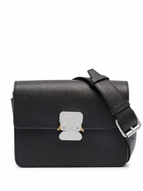 1017 ALYX 9SM grained leather belt bag Black AAWBB0015LE01