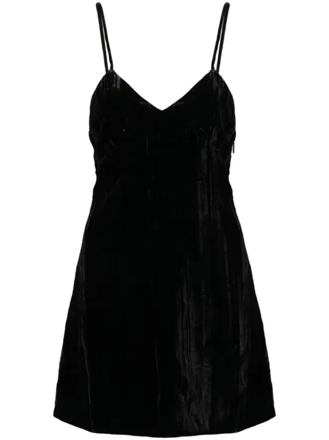 Saint Laurent velvet mini dress Black 683136Y130R