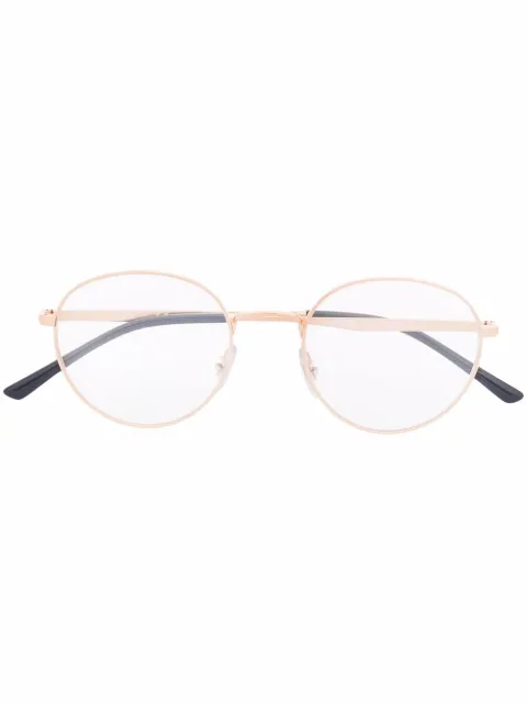 Ray-Ban round-frame glasses Gold RB3681V
