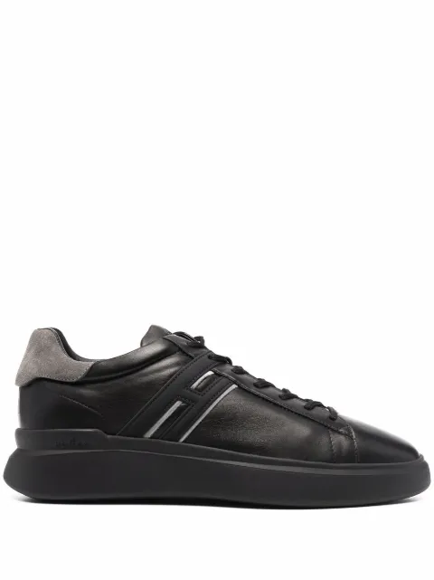 Hogan suede-insert lace-up sneakers Black HXM5800DV42Q3L