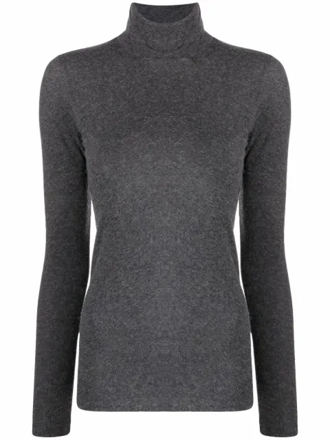 Majestic Filatures roll neck jumper Grey M005FTS011