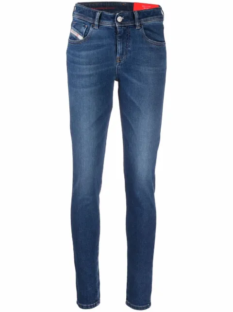 Diesel 2017 Slandy 09C21 skinny jeans Blue A0410809C21