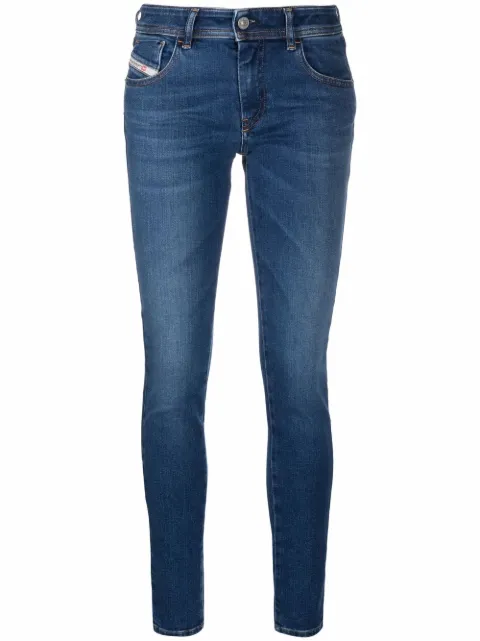 Diesel 2018 Slandy-Low 09C21 skinny jeans Blue A0360009C21