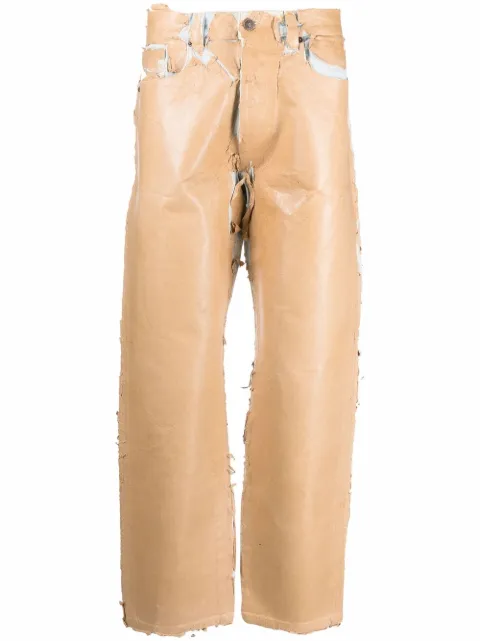 Diesel 2010-FS1 distressed jeans Brown A05959007B7