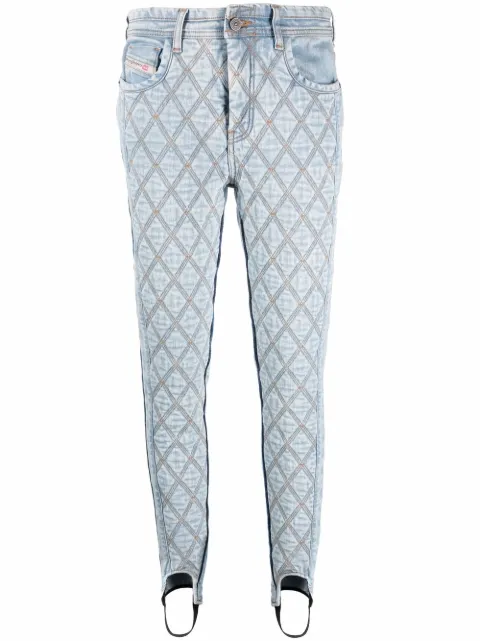 Diesel D-Duc super-skinny stirrup jeans Blue A056350ELAQ