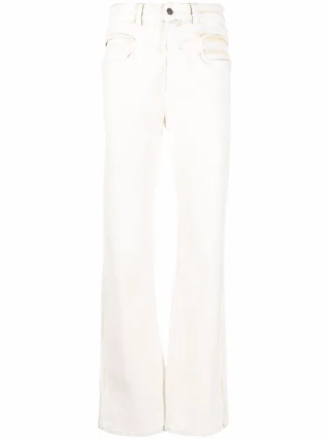 Diesel high-waist coated-effect jeans Neutrals A037590EIAE