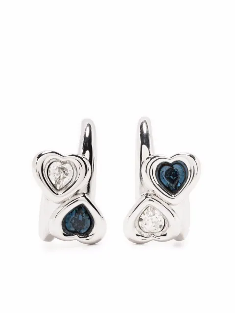 Jiwinaia heart-charm earrings Silver HB08B
