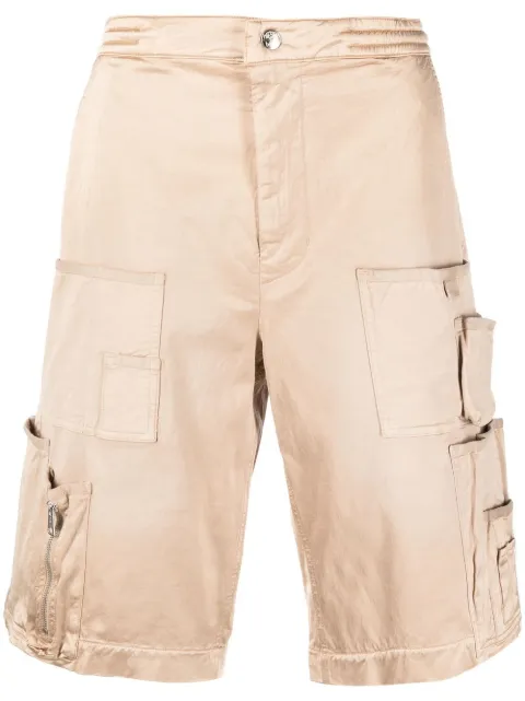 Diesel straight-leg cargo shorts Neutrals A055210BVFC