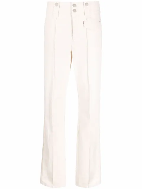 ISABEL MARANT high-rise straight-leg trousers Neutrals PA202121H016I