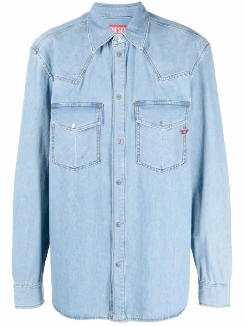 Diesel D-Ocean Western denim shirt Blue A035190ICVR