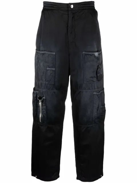 Diesel multi-pocket loose-fit trousers Black A055260EHAD