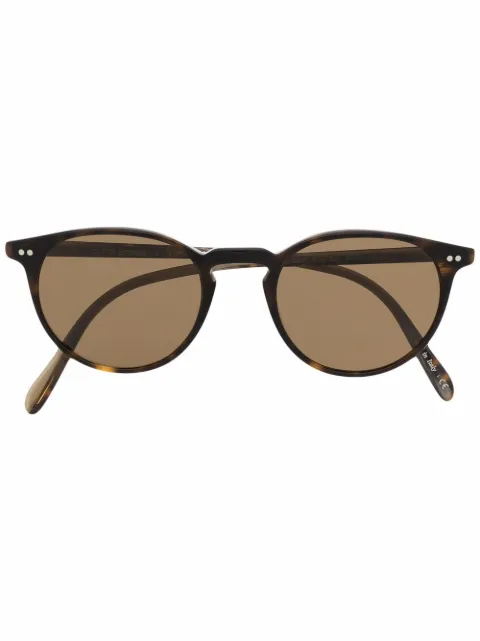 Oliver Peoples Riley round-frame sunglasses Brown OV5004SU166657