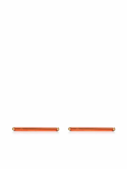 BEATRIZ PALACIOS Neon Orange short earrings Orange P211979