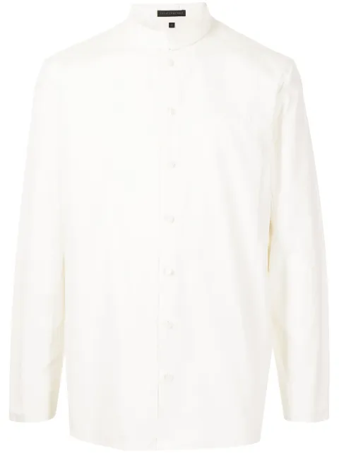 SHIATZY CHEN mandarin-collar long-sleeve shirt White 611181