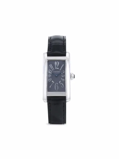 Cartier 1990s pre-owned Tank Américaine 35mm Grey 380646