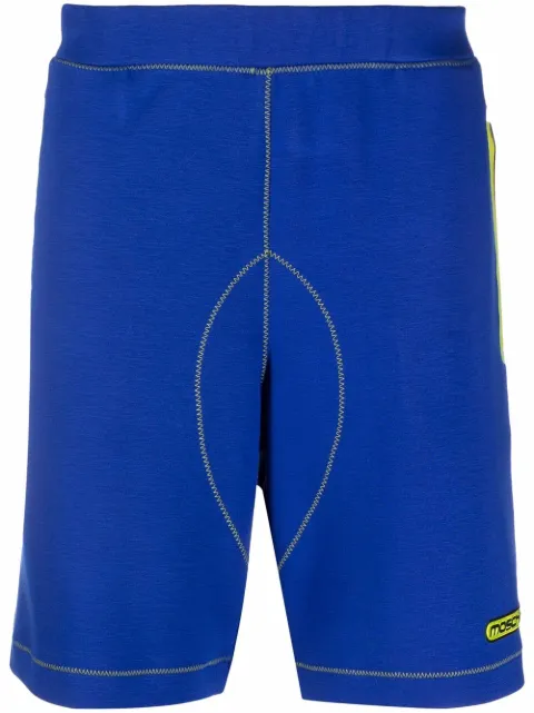 Moschino logo-print track shorts Purple 03222030