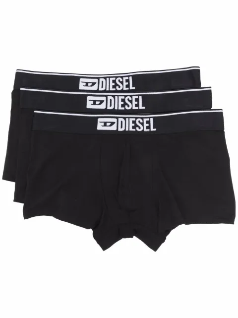 Diesel Umbx-Damien logo-detail boxers (set of three) Black 00ST3V0GDAC