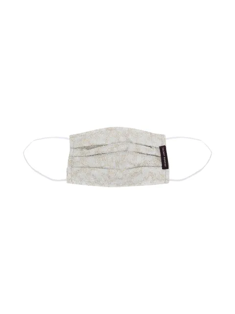 Talbot Runhof marble-pattern face mask Silver MASK2HK40996
