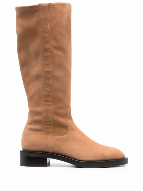 Stuart Weitzman 35mm suede knee-length boots Brown S6159SSHTN2