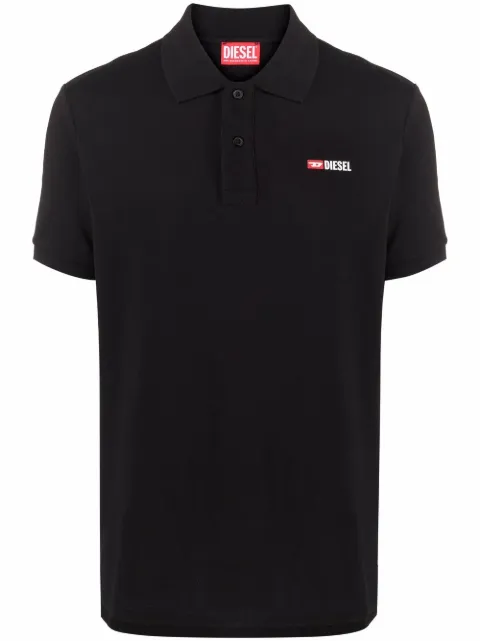 Diesel T-Smith-Div cotton polo shirt Black A040870MXZA
