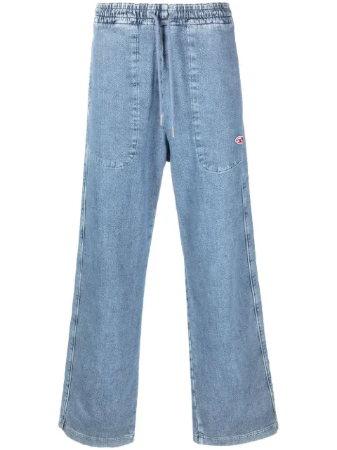 Diesel D-Martians Track 09D01 wide-leg jeans Blue A0392409D01